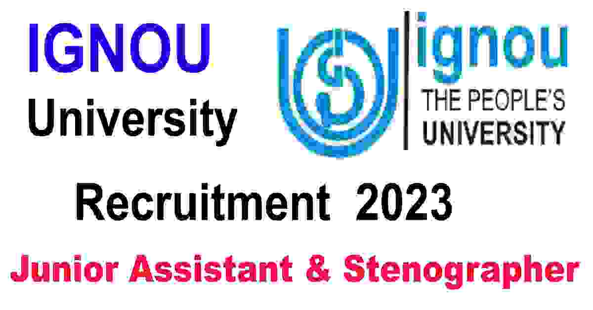 IGNOU University Recruitment 2023