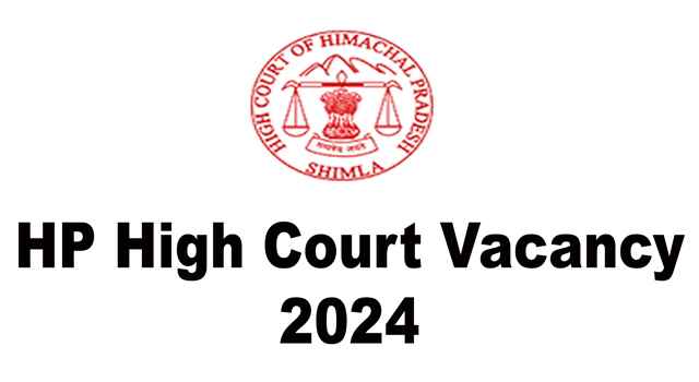 HP High Court Vacancy 2024