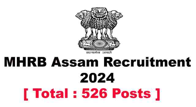 MHRB Assam Recruitment 2024