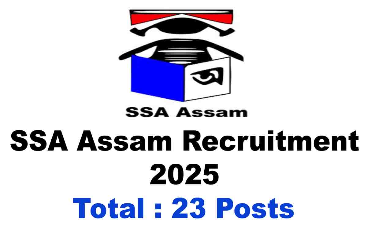 SSA Assam Recruitment 2025