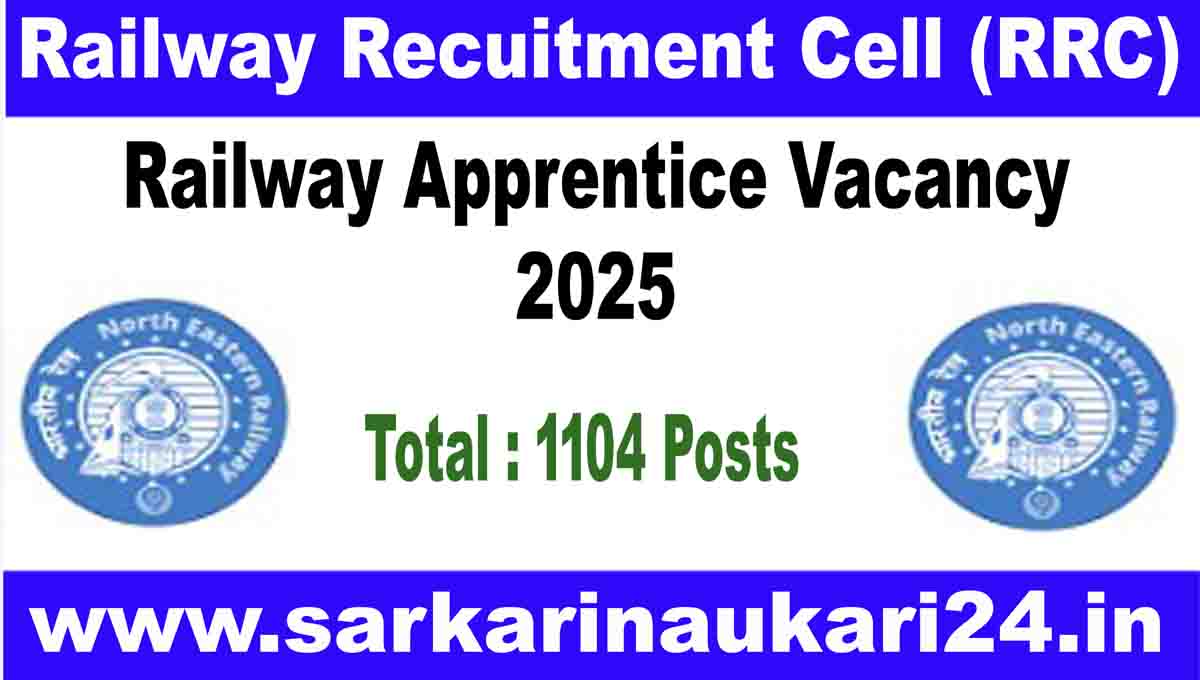 Railway Apprentice Vacancy In NER 2025