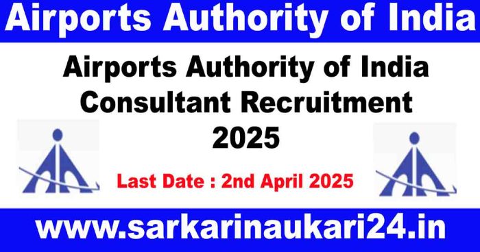 Airports Authority of India Consultant Recruitment 2025