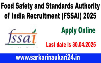 Food Safety and Standards Authority of India Recruitment 2025 Apply Now