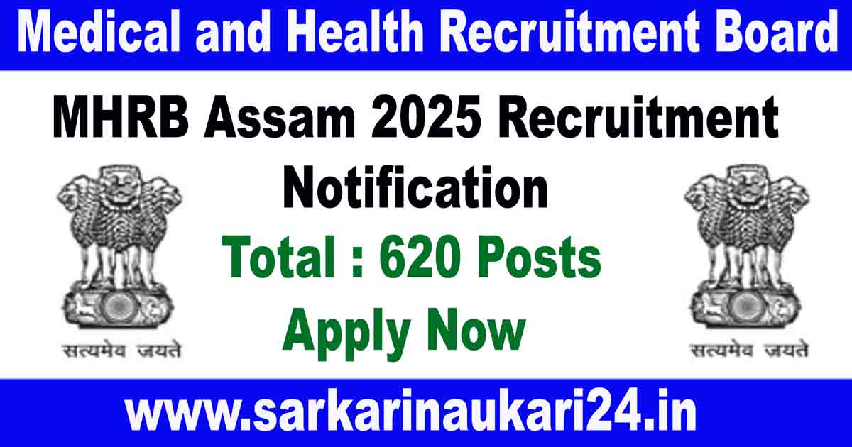 MHRB Assam 2025 Recruitment Notification: Apply for Government Jobs in Assam