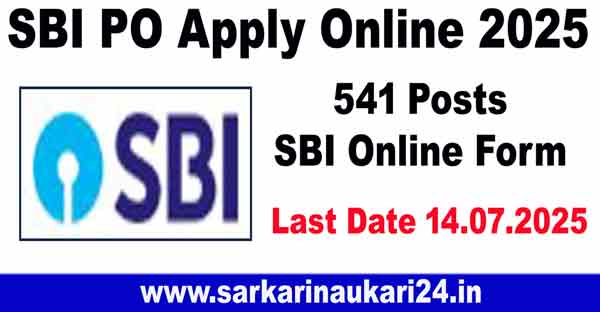 SBI PO Apply Online 2025