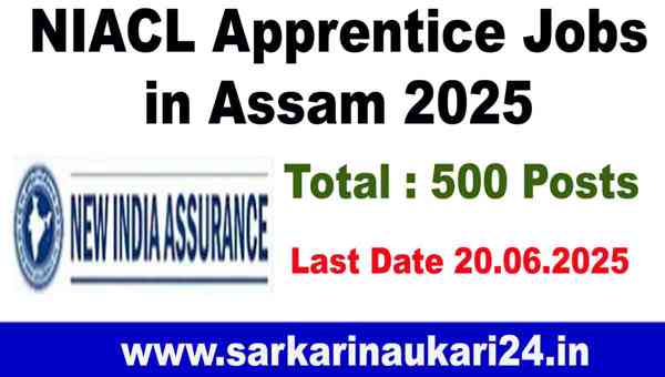 NIACL Apprentice Jobs in Assam 2025 NIACL Apprentice Jobs in Assam 2025