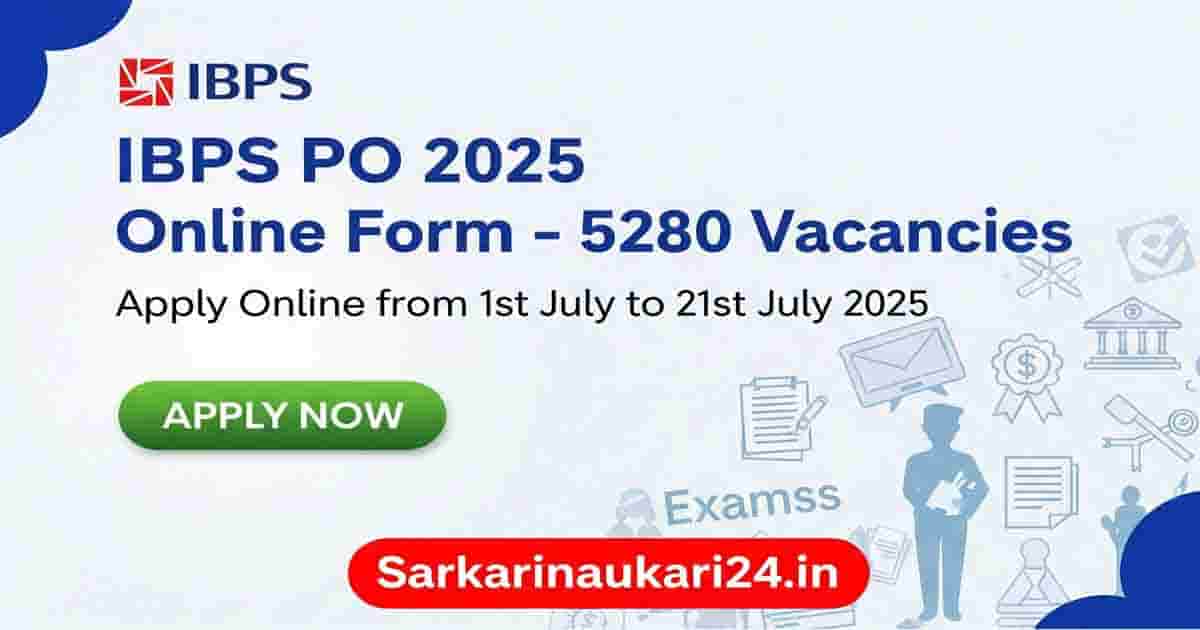 IBPS PO 2025 Online Form