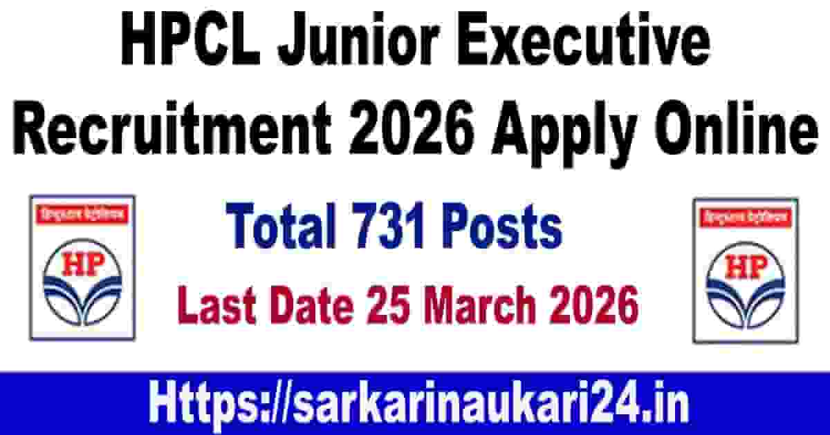 HPCL Junior Executive Mechanical 207 Vacancy 2026 Apply Online